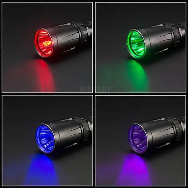 Бесплатная доставка NITECORE RGB + УФ светильник SRT7GT с перезаряжаемой батареей 18650 CREE XP