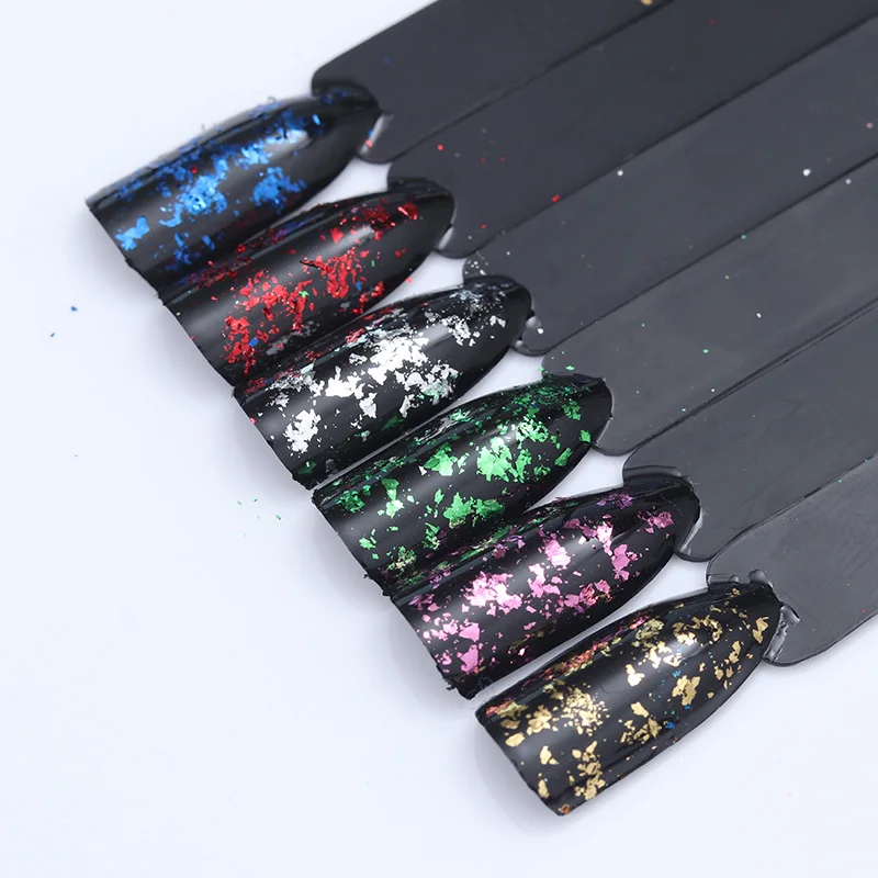 1 коробка алюминиевые Блестки для ногтей|Блестки ногтей| |