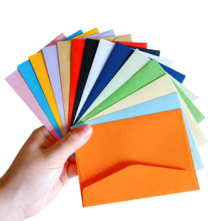 

200pcs/lot New Cute Vintage Candy color series DIY Multifunction Wedding Invitation Envelope Christmas Gift Envelope