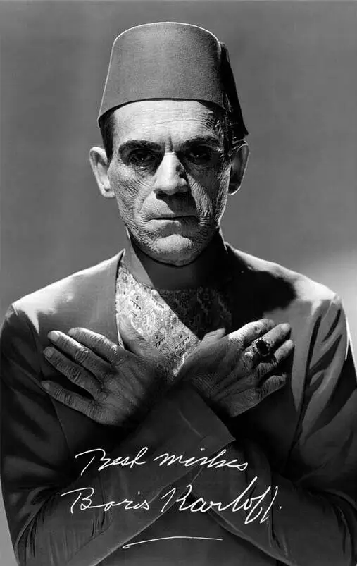 

10style на выбор классический Борис карлоф Подпись фото кино Художественная печать Шелковый постер для вашего дома Настенный декор 24x36 дюймов