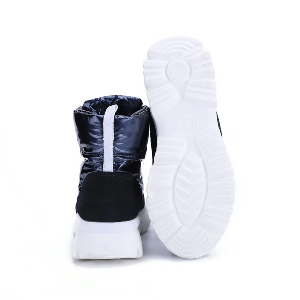 

Winter boots for women Fashion Silver Ankle Boots Ladies Keep Warm Snow boots Comfortable Lace up women's shoes 2020 New DEEZLA