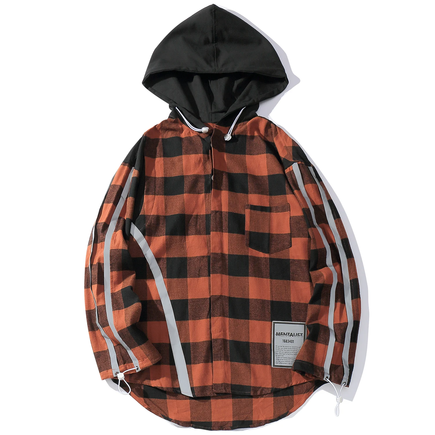 Aelfric Eden клетчатые светоотражающие с буквенным принтом цветные мужские рубашки