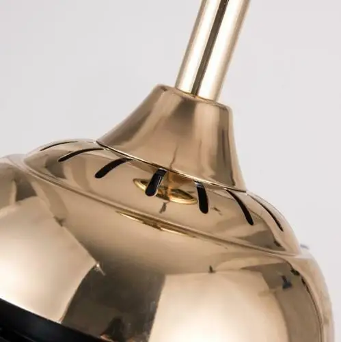 42 &quotЗолотой потолочный вентилятор со светом Bluetooth музыкальный с пультом