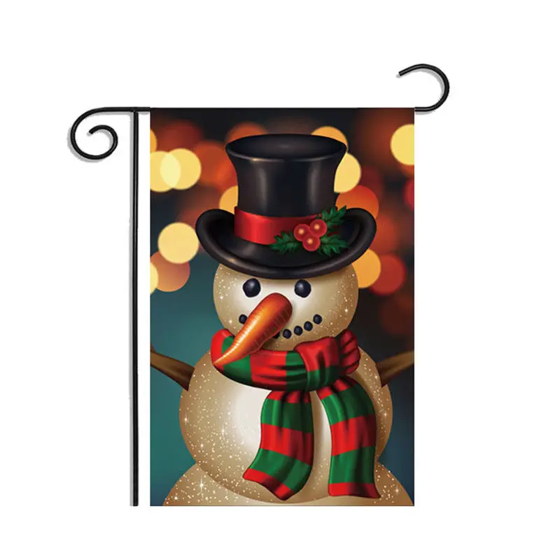 Snowman-2 На Рождество и Хеллоуин; Добро пожаловать на День Благодарения сад флаг на домашней странице баннер 30X45 см - Цвет: Snowman-2