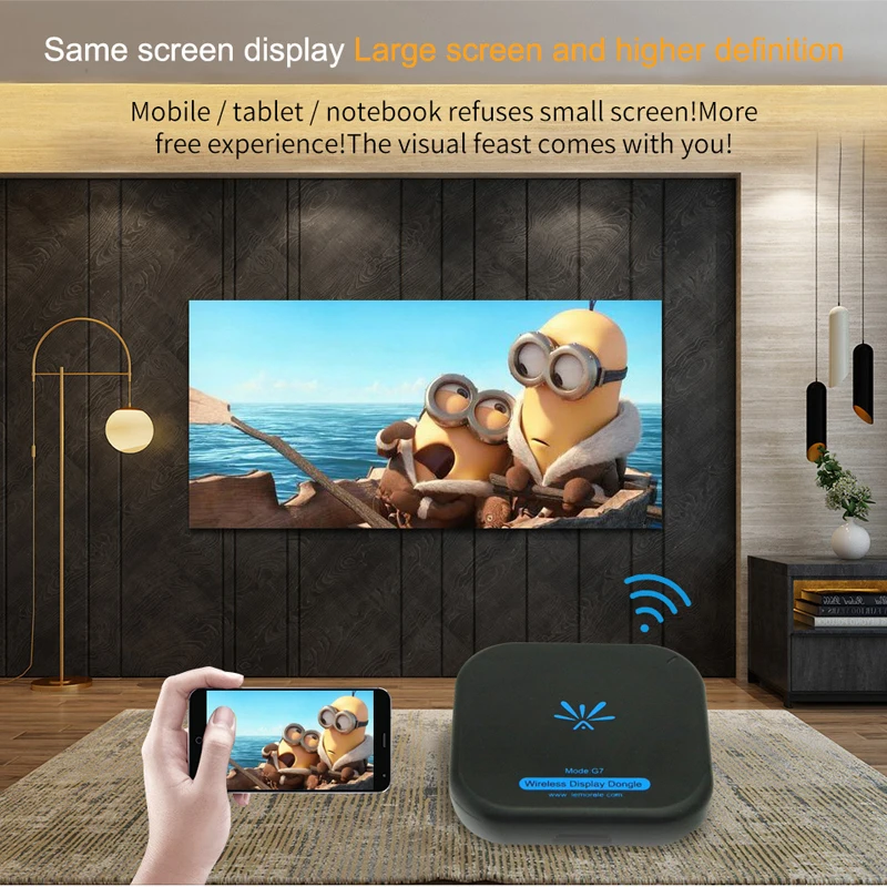 JKING Новый ТВ-флешка Mirascreen G7 5 ГГц высокоскоростной Wi-Fi дисплей ТВ-ключ с поддержкой
