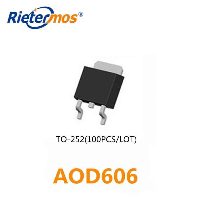 

100PCS AOD606 D606 T0-252 SMD