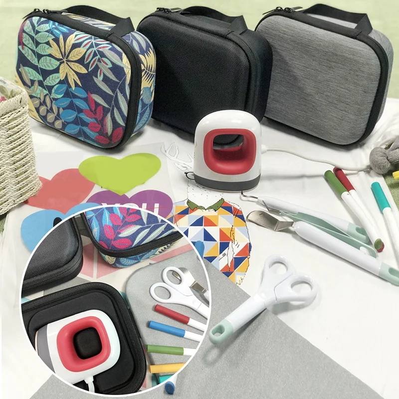 Жесткий EVA сумка для хранения путешествий Чехол переноски Cricut легкий пресс Мини