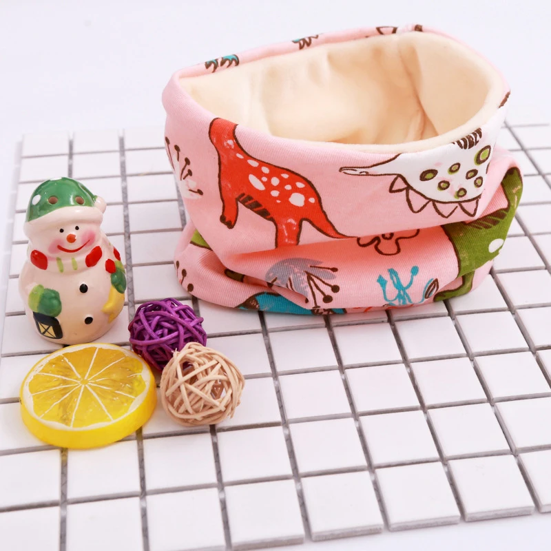 2019 New Winter Cotton Baby Scarf Cartoon Sheep Pattern for Boys Girls Newborn Children Kids Collars Plus Velvet Neckerchief | Детская