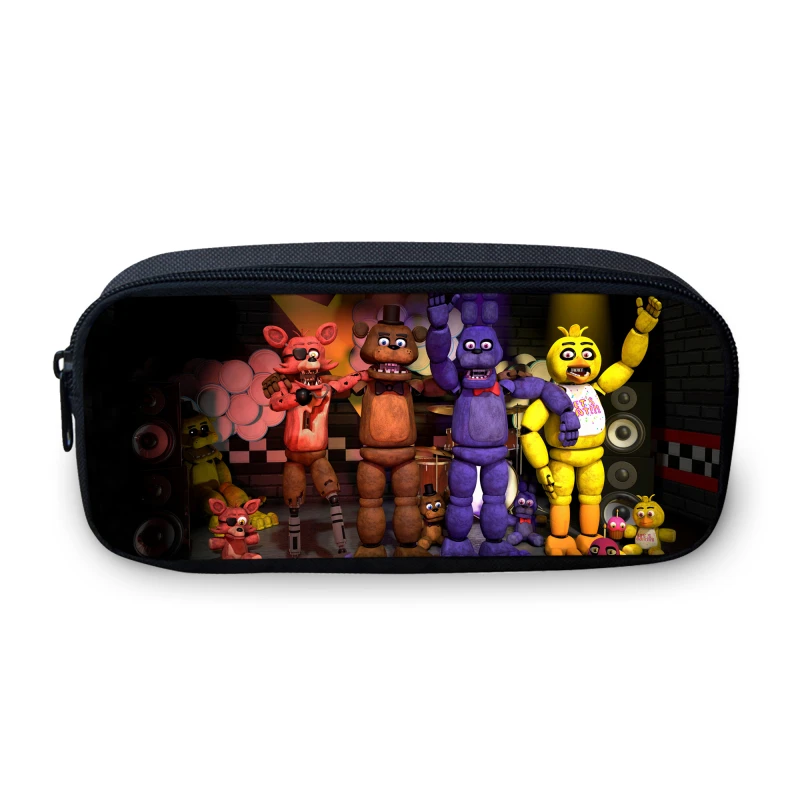 Небесно-голубой VEEVANV картонная коробка студенческий пенал Five Nights At Freddys, сумка для макияжа для девочек-подростков, школьные детские сумки для учащихся - Цвет: Небесно-голубой