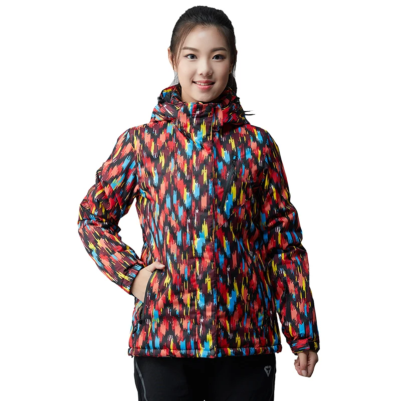 Женский лыжный костюм водонепроницаемые ветрозащитные уличные спортивные