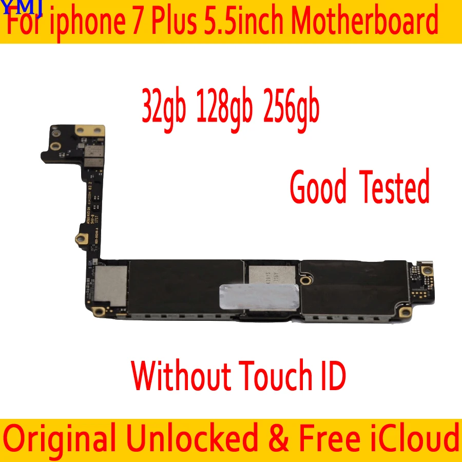 Бесплатный iCloud для iphone 7 Plus 5 дюймов материнская плата с Touch ID/без ID оригинальная