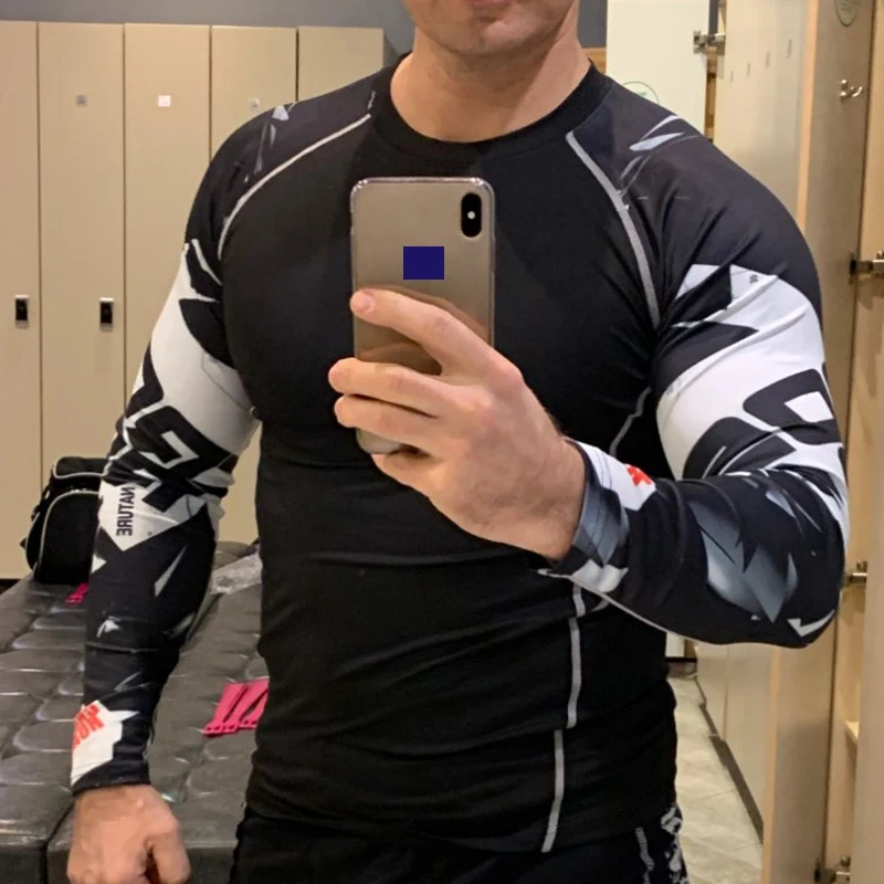 Компрессионный мужской спортивный костюм комплект для бега и фитнеса xxxxl|Наборы