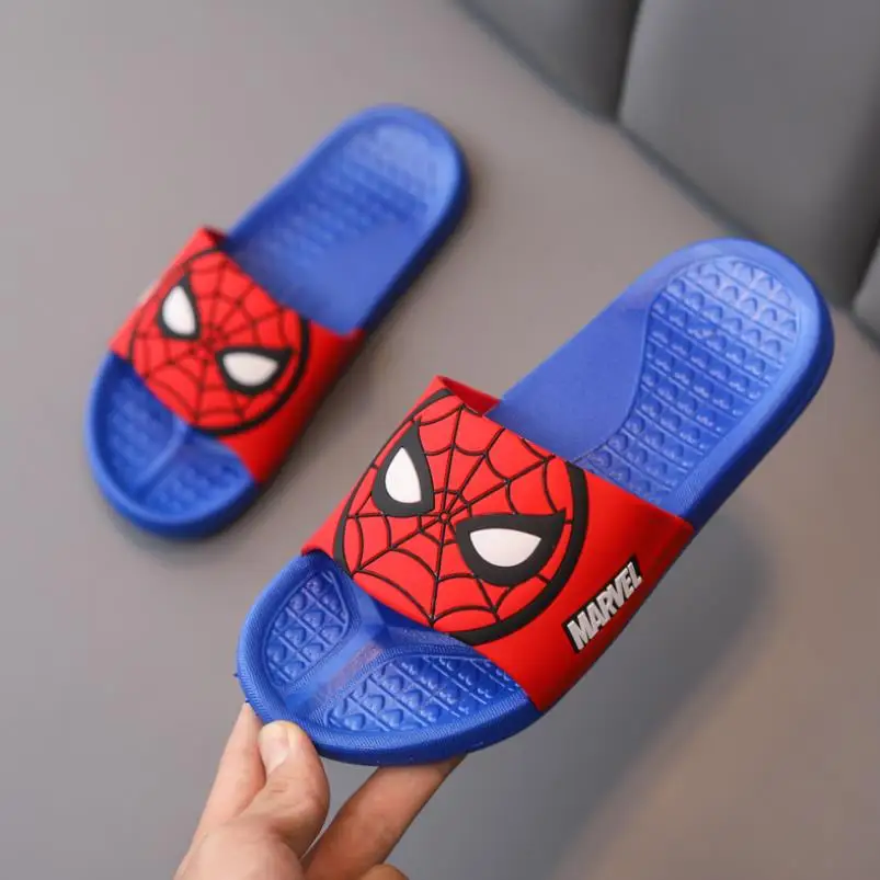 Шлепанцы Disney для девочек пляжные сандалии с рисунком Человека-паука