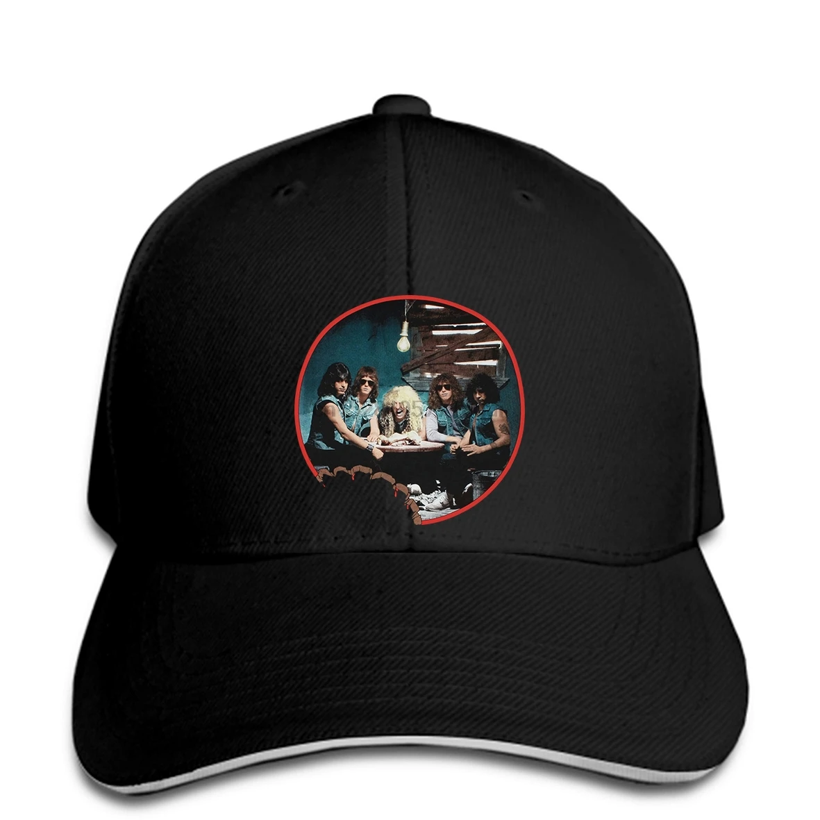 

Baseball cap New Fashion Men's Twisted Sister Photo Men Print hat Two Sides Printed women snapback