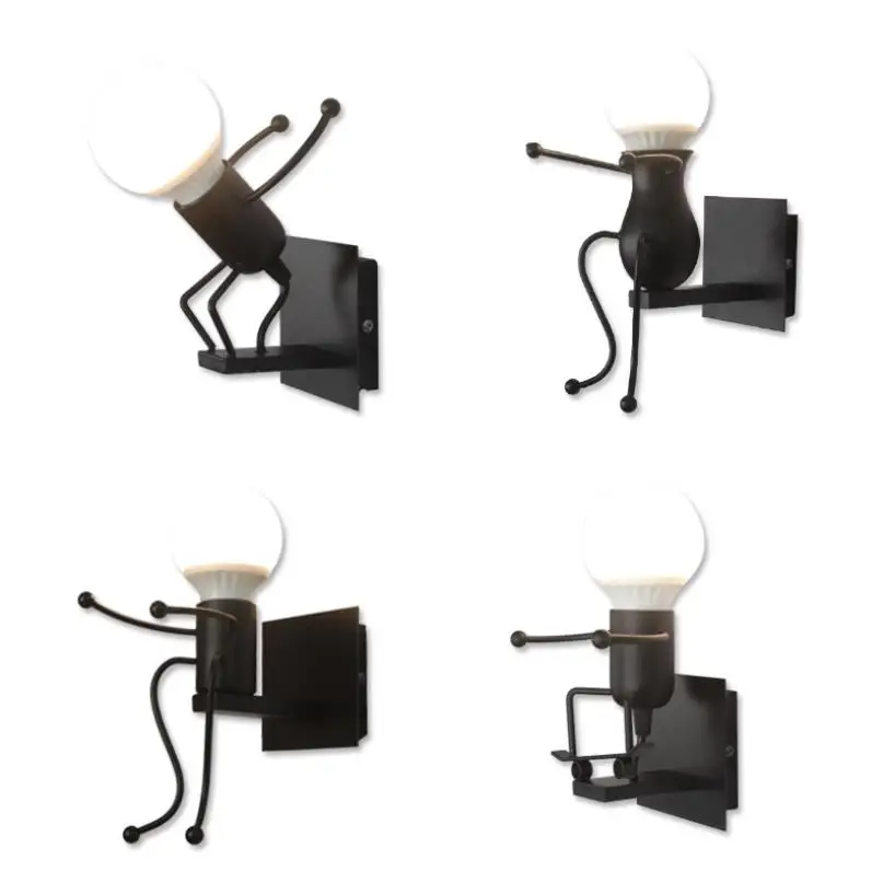 Настенный светильник в виде куклы из мультфильма светодиодный креативный