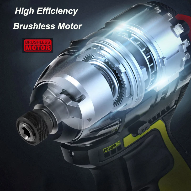 Шуруповерт ударный WORX WU132 Аккумуляторный с бесщеточным Мотором 140 Н · м и