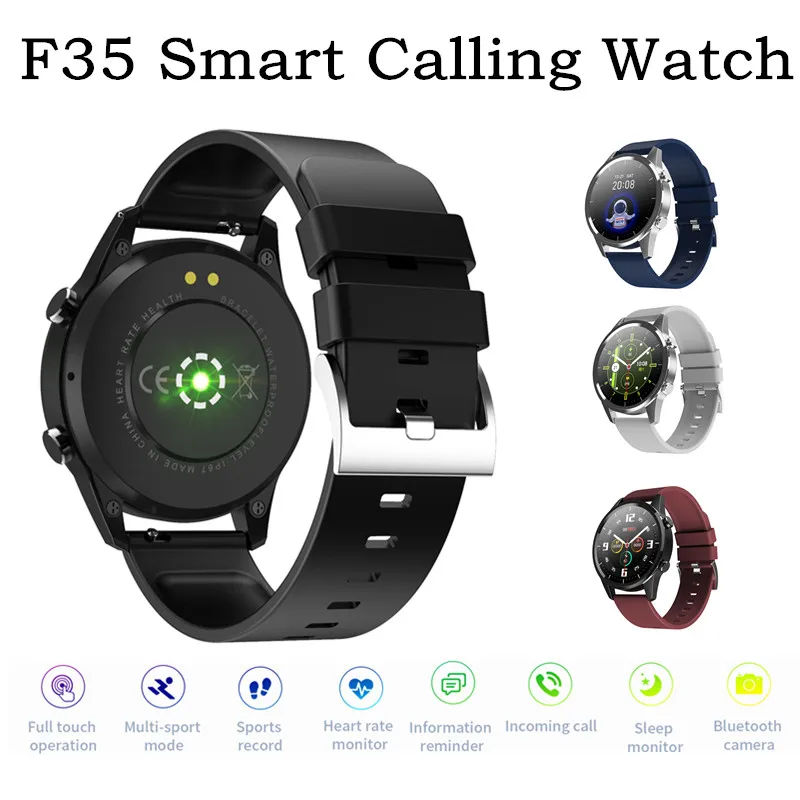 

Bluetooth Call Sport Passometer Fitness Tracker Health Band Blood Pressure Heart Rate F35 Smart Calling Watch Smartband