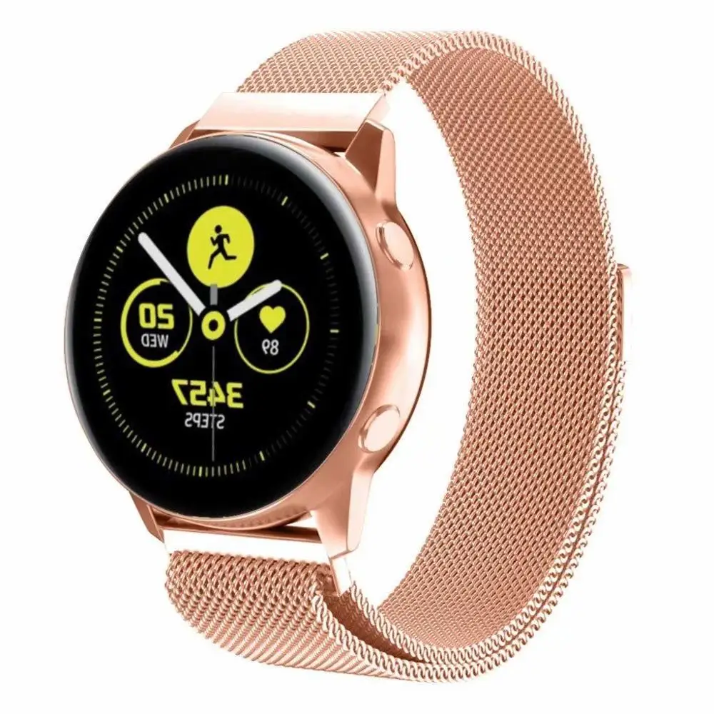 20 мм 22 huawei GT 2 honor волшебный браслет для samsung gear S3 sport S2 Classic Frontier galaxy Watch active 42 46 ремешок huami amazfit - Цвет ремешка: rose gold
