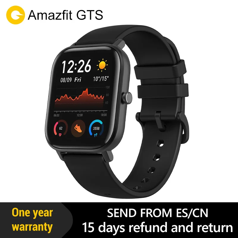 Предпродажа Amazfit GTS Глобальная версия Умные часы SmartWatch GPS Бег Спорт ЧСС 5ATM Водонепроницаемый браслет AMOLED Amazfit