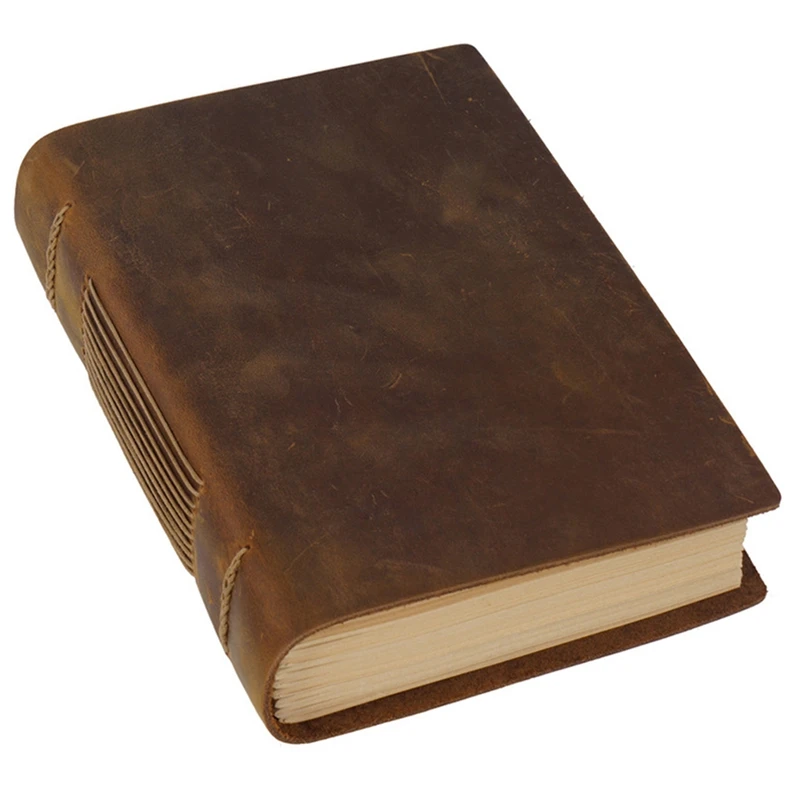 

Retro Handmade Notebook Sketch Retro Leather Notepad Eco Paper Creative Notebook-1Pcs