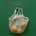 Кухонная Сетчатая Сумка для хранения фруктов и овощей, сумка для мелочей, подвесная сумка, вместительная тканая сумка для покупок, портативная Сетчатая Сумка с отверстиями