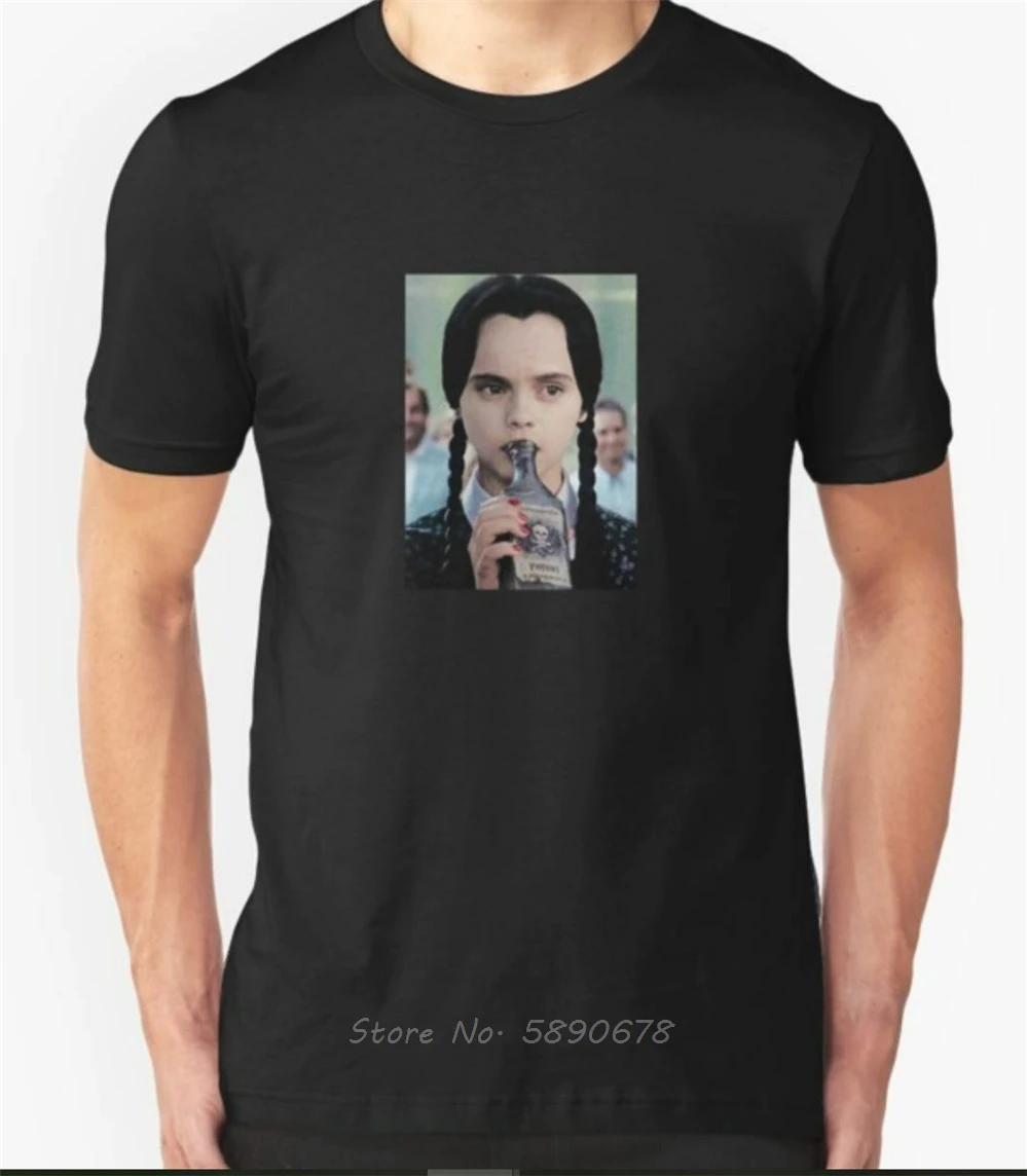 Wendsday adдамс ядовитая футболка все размеры высокое качество Аддамс семья страшный