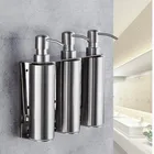 Дозатор для мыла, настенный, черный, для ванной комнаты, ручной дозатор жидкого мылакухонный дозатор мыла, бутылки для шампуня из нержавеющей стали 304