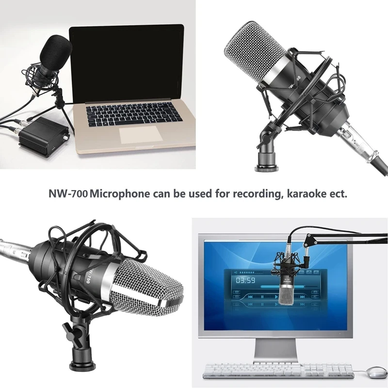

Professional Studio Broadcasting & Recording Condenser Microphone BM-700 Condenser Microphone