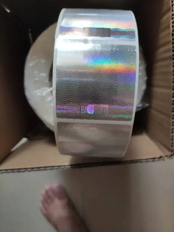 Kup Generic Silver Rainbow Folia Holograficzna 3d Naklejka Z Hologramem Może Samodzielnie Dostosowywać Teksty, Kod Kreskowy I Kod QR
