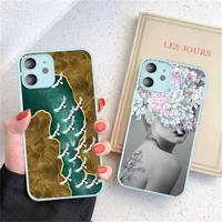 peacock flying wild goose art case for iphone 12 11 pro xs max 12 mini x xr 7 8 plus se2020 hard pc camera protection back cover