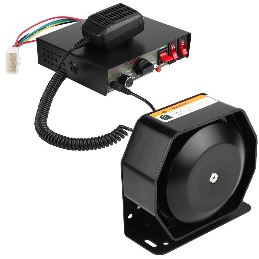 4 § 5 612V DC 200W 8 звуковая Громкая Автомобильная сигнализация Полицейская пожарная