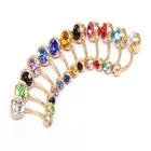 12 видов цветов стильные модные горячие сексуальные двойные циркониевые антиаллергенные титановые кольца для ногтей на пупок пирсинг пупка золотой