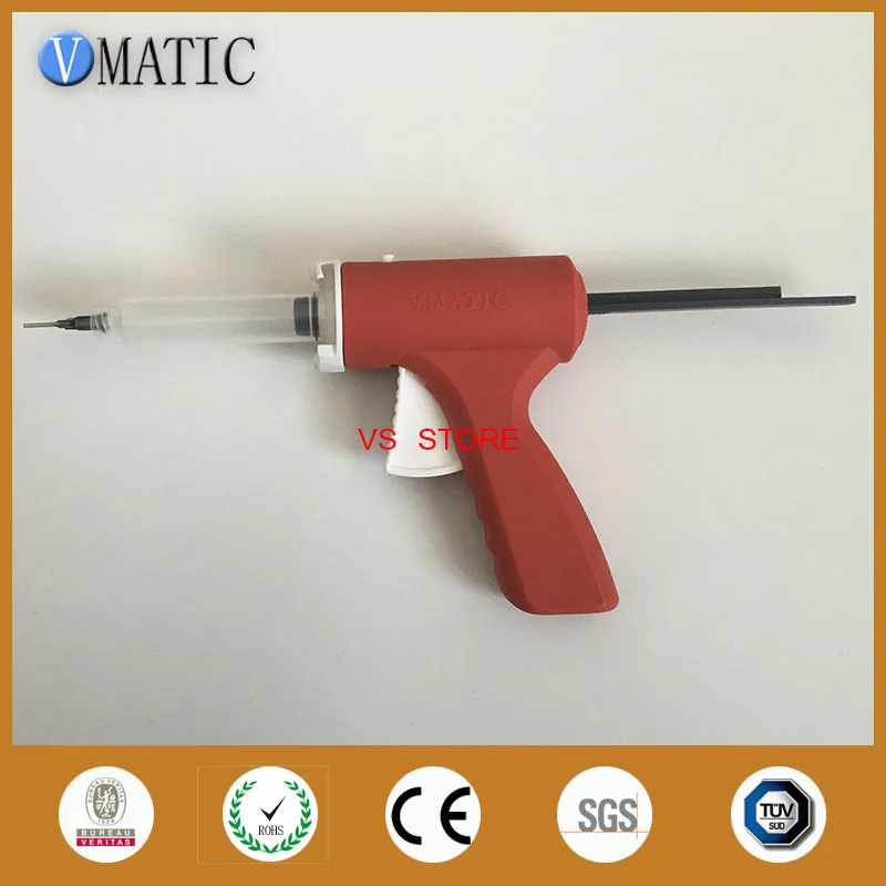Free Shipping New 10cc Manual Epoxy Caulking Adhesive Glue Dispense Gun With Needles & Syringe Barrel 10ml