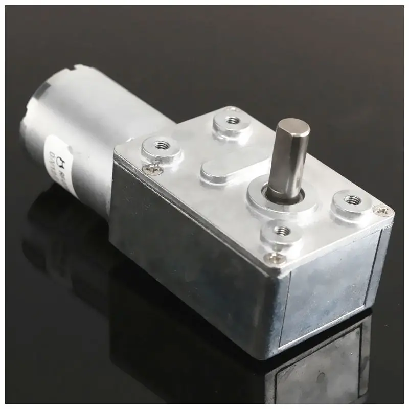 DC 12V 3rpm Реверсивный высокий крутящий момент турбо мотор с червячной передачей