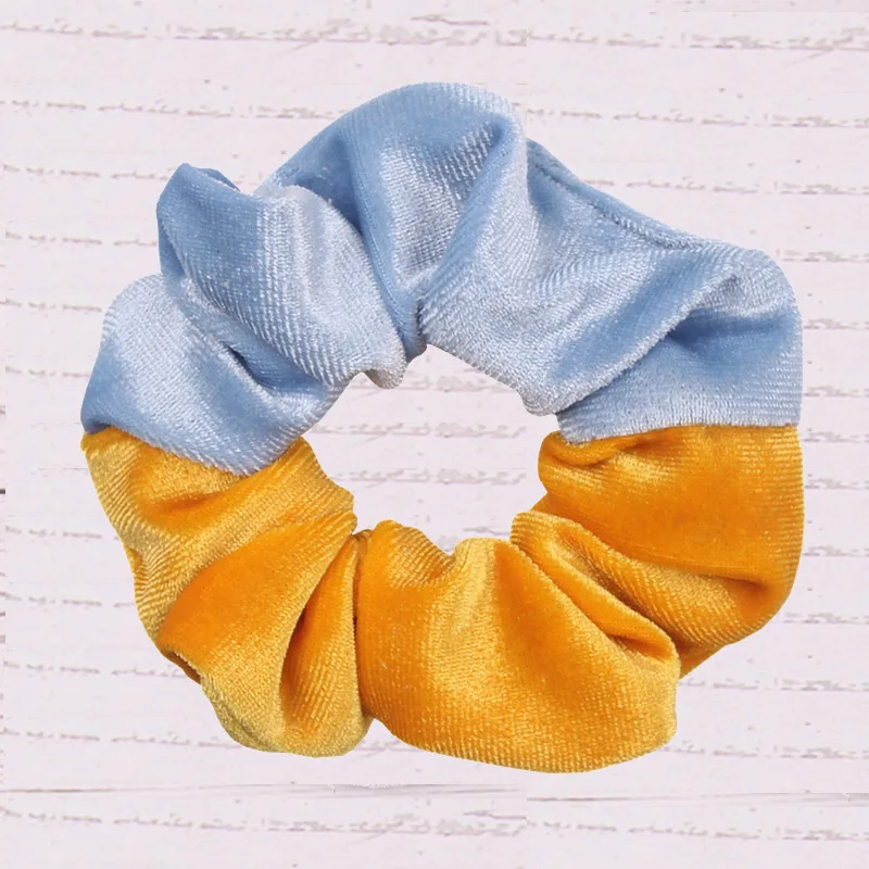 Новая женская резинка для волос аксессуары бархатная Золотая Бархатная ткань