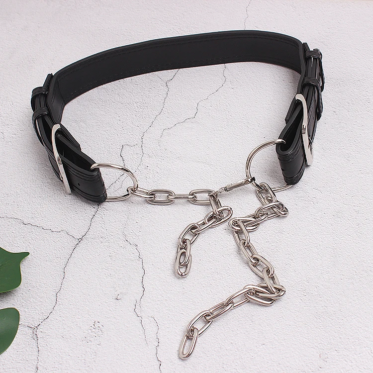

2020 Detachable Cow leather PU Waist Belt Chain Men Women Summer PUnk Unisex Jean Pant Alloy Chain DJ Street Rock girdle Belts