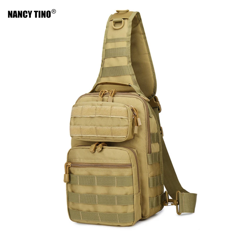 

NANCY TINO Tactical Shoulder Bag Army Camo Military Sling Backpack Crossbody Outdoor Hunting Camping Travel Pack Waterproof