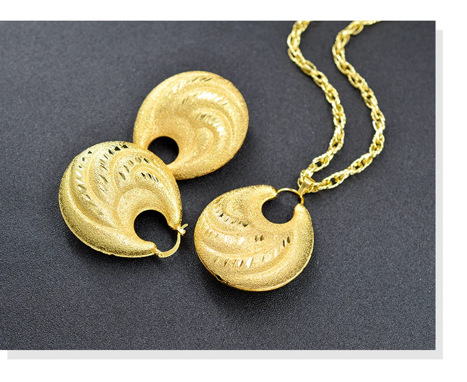 Sunny Jewelry большой набор украшений для женщин колье серьги кулон Романтические круглые ювелирные изделия для вечерние и свадебные