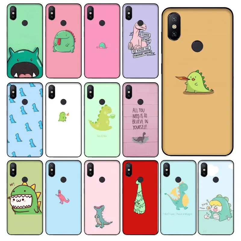 С милым динозавром новинка чехол для телефона Fundas Redmi 5 6 5plus 6Pro 6A S2 4X 7 7A