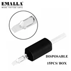 EMALLA 15 шт.кор. 30 мм Одноразовые 3579R тату-ручки с прозрачными длинными наконечниками круглая тату-трубка для тату-иглы