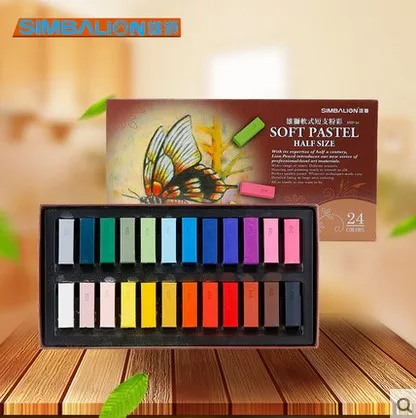 24 colors SIMBALION мягкий пастельный 24 и 48 цветов Master Pastel DIY Краска для волос цветной мел граффити эскиз художественный дизайн принадлежности для рисования - Цвет: 24 colors