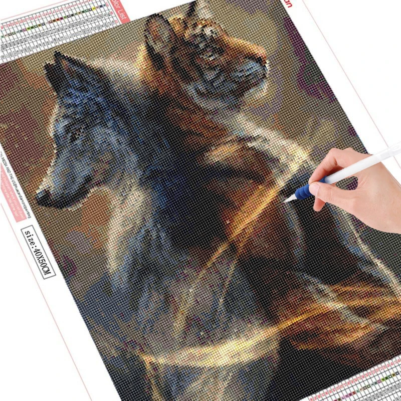 Алмазная мозаика с мультяшным рисунком полноразмерная картина животных