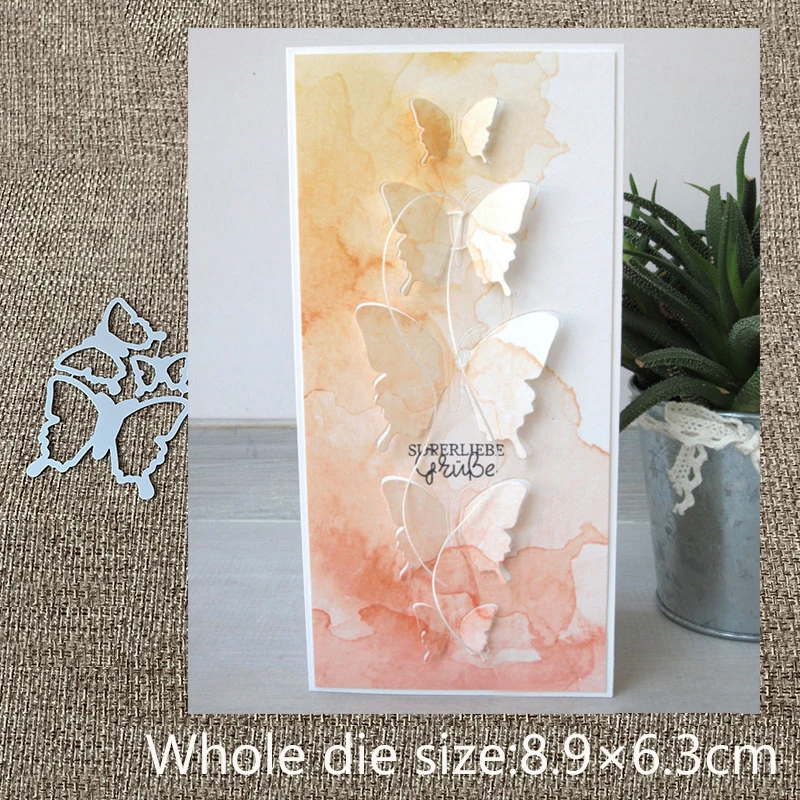 Новый дизайн ремесло металлическая пресс форма высечки 3 шт. Бабочка украшение