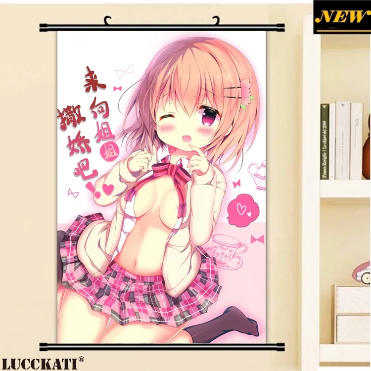 40X60 см, Gochiusa Gochuumon wa Usagi Desu ka Rabbit, сексуальная лоли, мультфильм, аниме картинка, настенная прокрутка, холст, живопись, плакат