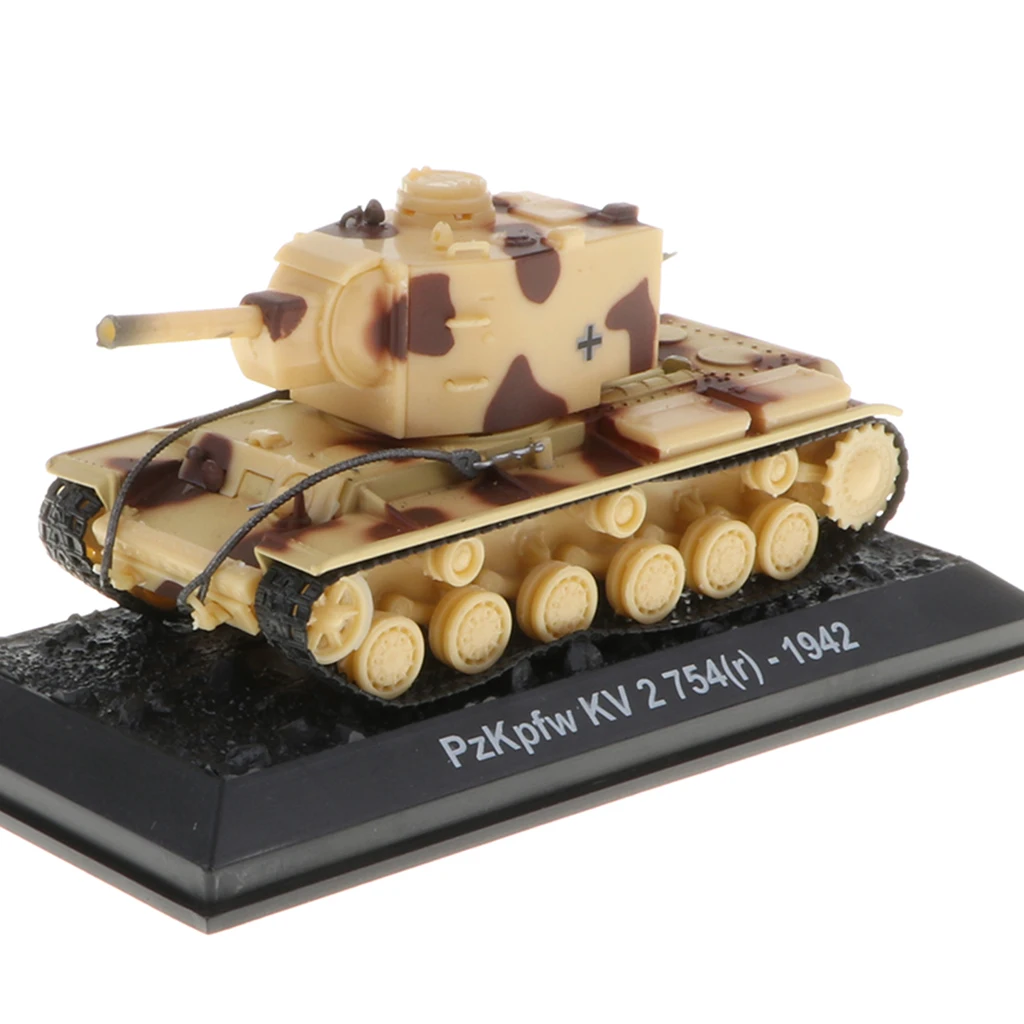 

1/72 German PzKpfw KV-2 Tank WWII Heavy Army Vehicle Model Toy for Kids Boys