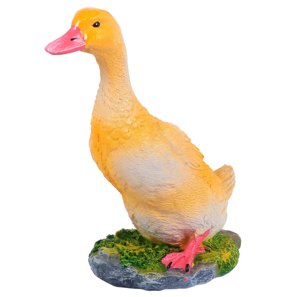 

Duck Design Garden Ornament Lovely Duck Model Garden Statue Yard Lawn Decoration