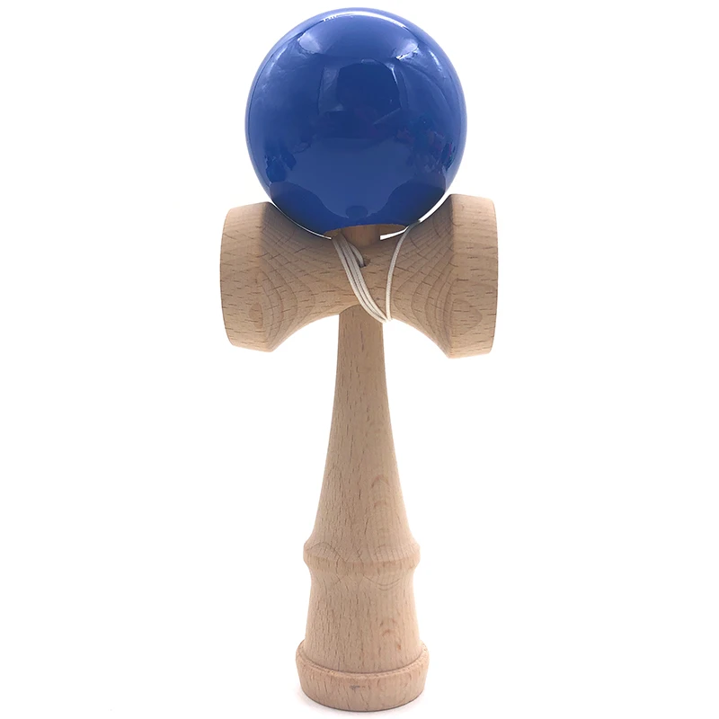 Blue 18 см, профессиональные деревянные игрушки Kendama, одноцветные, искусственная краска, умелый шар для жонглирования, антистресс, Спорт на открытом воздухе для детей и взрослых - Цвет: Blue