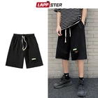 LAPPSTER мужские модные уличные рваные спортивные шорты 2022 летние мужские s Harajuku ЯПОНСКИЕ ВИНТАЖНЫЕ шорты для бега мужские мешковатые брюки