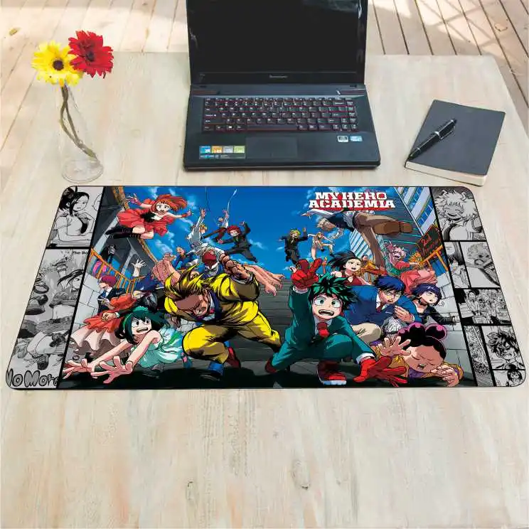 DIY 60x35 см Японский комикс мой герой Академия мышь игровой коврик отправить пакет