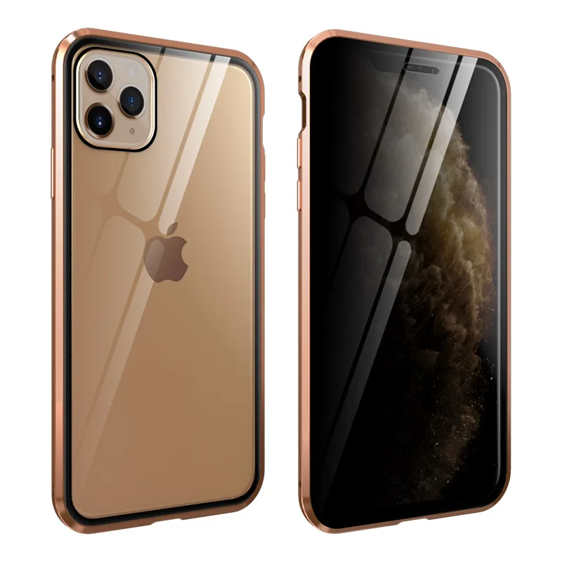 Магнитный чехол из закаленного стекла для iPhone 11 Pro Max XS MAX XR X 8 7 6s 6 Plus защита от